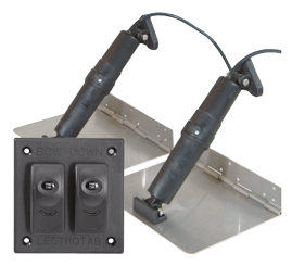 Allpa Elektrisches Trimmklappensystem, 9"X9", 12v (Boot 14'-18'/4-5,5m) - 0470909 0479015 - 90470909