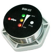 Allpa Batterie Kontrollmonitor Modell 'Bw-02', 7-32v, Ø35mm, 3-Wege-Überwachung Mit Alarm - 056180 72dpi - 9056180