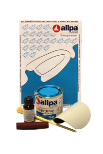 Allpa 2-Komponenten Reparatursatz Für Neopren-Hypalon-Boote, Hellgrau - 061105 - 9061105