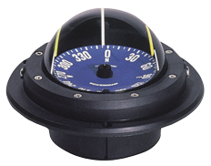 Ritchie Kompass Modell 'Voyager Ru-90', Einbaukompass, Rose Ø76,2mm/5°, Schwarz - 067058 72dpi - 9067058