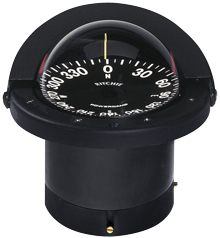 Ritchie Kompass Modell 'Navigator Fn-201', Einbaukompass, 12v, Rose Ø114,3mm/5°, Schwarz - 067093 72dpi - 9067093