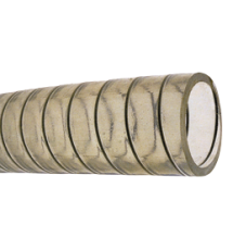 allpa PVC Kaltwasserschlauch, transparent mit stälerner Spirale