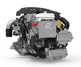 Hyundai Schiffsdiesel S270p Turbo & Intercooler, Mit Technodrive Wendegetriebe Tm485a, Untersetzung 1.51:1 - 9023285 - 9023285