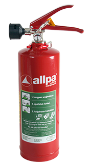 Allpa Ecocold Schaumlöscher 2l, Ø110mm, H=285mm (405mm Inkl. Griff) (Feuerklasse A+B+F) - 9082101 1 - 9082101