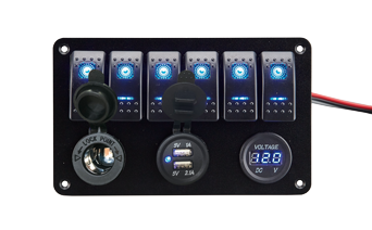 Allpa Gang Rocker Switch Panel Mit Voltmeter + Usb + Powersocket - A6sw11b134010 72dpi 1 - 9078612