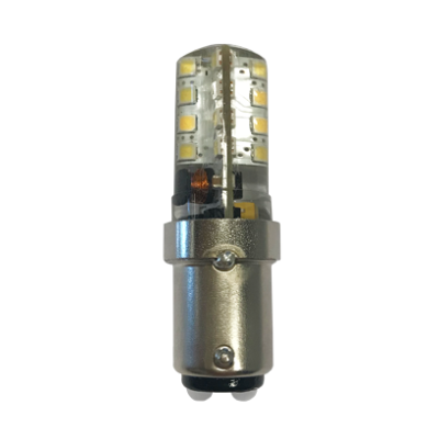 Allpa Led-Ersatzlampe (Ba15d), 2,5w, H=53,5mm, Ø19mm, Silikonenschutz, Cool White - L4401172 72dpi - L4401172