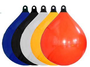 Allpa Solid Head Boje, Ø650, L=880mm, Weiß Mit Schwarzem Kopf (Größe 4) - Solid head buoy s - 9059504